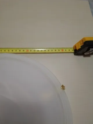 Plafón de techo de cristal blanco