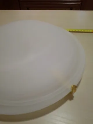 Plafón de techo de cristal blanco