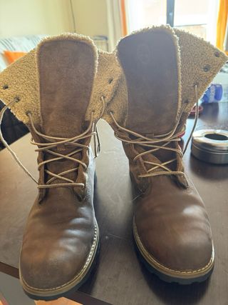 Botas Timberland Ante y Piel Marrón