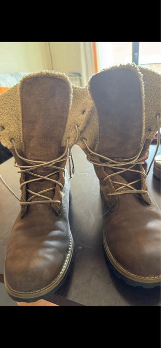 Botas Timberland Ante y Piel Marrón