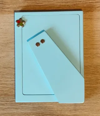 Marco de plata infantil con gemas