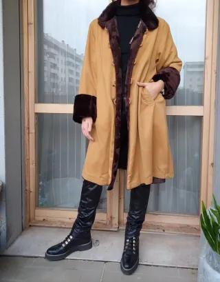 Cappotto donna double face