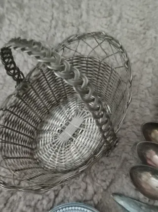 Lote objetos antiguos plata