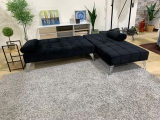 Sofá Cama Keren XS Negro Terciopelo