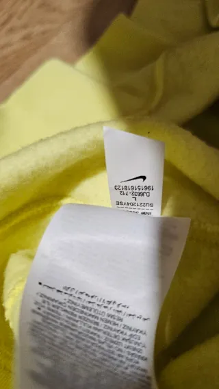 Sudadera Nike Amarilla Talla L