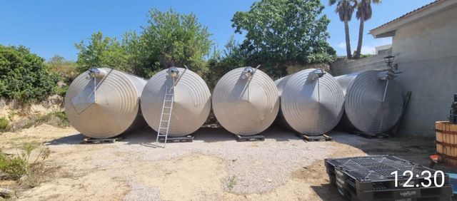 5 Depósitos Acero Inoxidable 30.000L