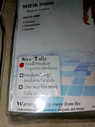 Disfraz Indio Sheik Adulto