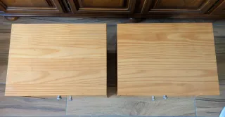 2 MESITAS DE NOCHE MADERA