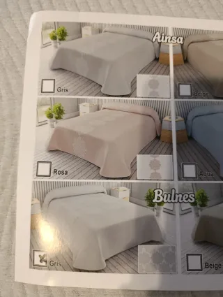 Colcha Edrexa cama 150cm. Nueva