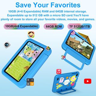 Tablet Niños 7" 10GB RAM + 64GB ROM