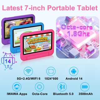 Tablet Niños 7" 10GB RAM + 64GB ROM