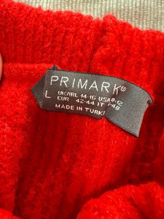 Jersey Rojo Hombros Descubiertos Primark