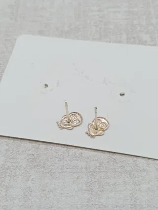 Pendientes Búho Plata Ley 925 Esmaltados