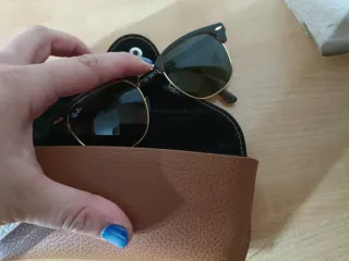Gafas de Sol Ray-Ban Marrones y Doradas