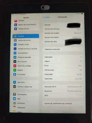 Apple iPad Air 2 dorado 64gb