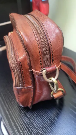 Borsetta The Bridge in pelle marrone