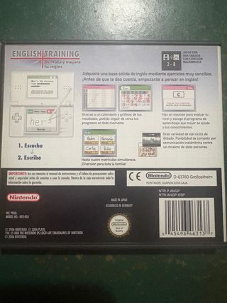 Juego Nintendo DS: English Training