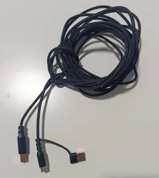 Cable USB C a USB B 2.0 Negro Cable DAC (5 METROS)