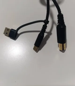 Cable USB C a USB B 2.0 Negro Cable DAC (5 METROS)