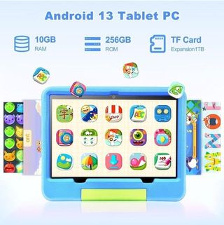 Tablet Infantil 10GB 256GB Android 13
