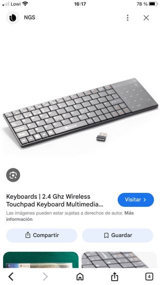 Teclado NGS TV Fighter Smart TV Compatible