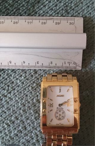 Reloj Jaguar Dorado y Blanco