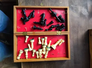 Ajedrez de madera plegable