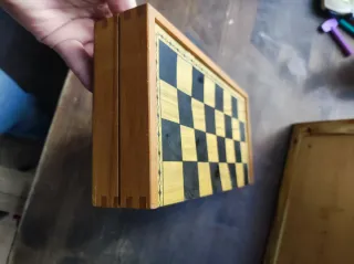 Ajedrez de madera plegable