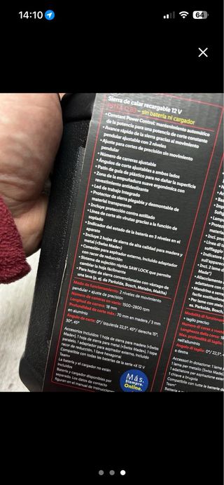 Sierra de calar Parkside PSTKA 12 caladora nueva