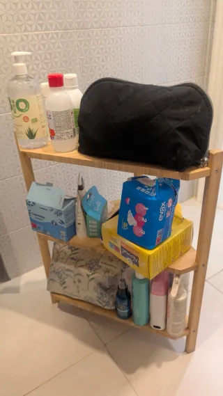 Estantería Bambú Baño Cosméticos
