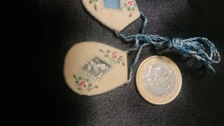 Escapulario antiguo en tela