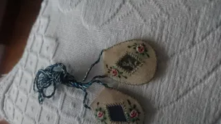 Escapulario antiguo en tela