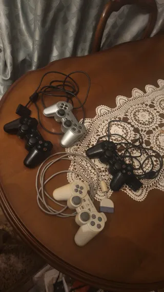 Lote 4 mandos PS1, PS2, PS3 Sony