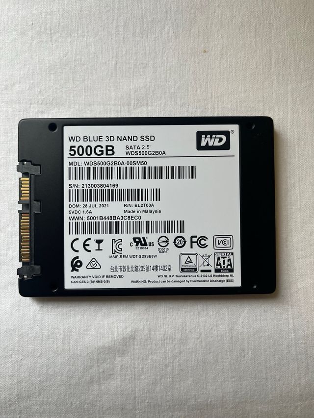 2x WD Blue SSD SATA 500GB