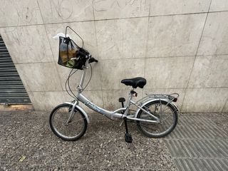 Bicicleta Plegable Plata