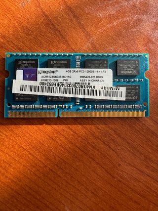 RAM Kingston 4GB DDR3 Portatile PC3-12800S
