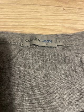Maglietta Calvin Klein Jeans grigia con logo CK