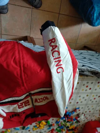 Chaqueta motera Rottweiler CBR roja y blanca