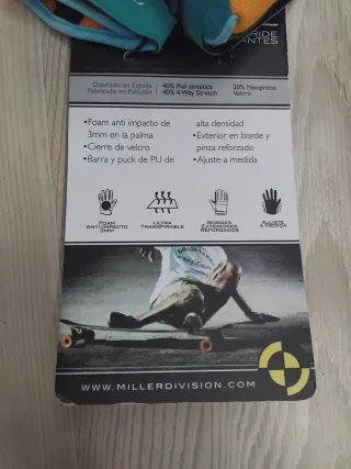 Guantes de skate talla XS