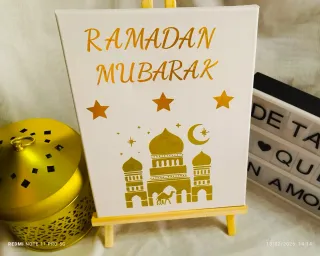 Lienzo Decorativo Ramadan Mubarak