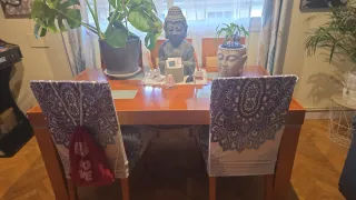 Mesa de madera con 6 sillas