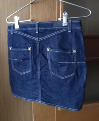 Falda vaquera Mango