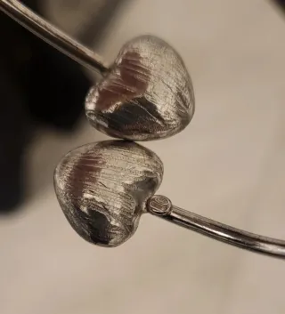 Bracciale con cuori in argento