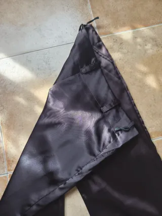 Pantalón satén marrón chocolate