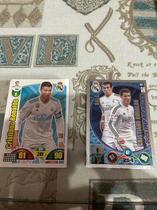 Pack Cartas Fútbol Cristiano Ronaldo y Bale