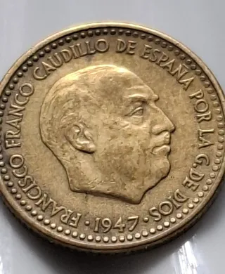 Monedas 1 Peseta 1947 - *56. Francisco Franco