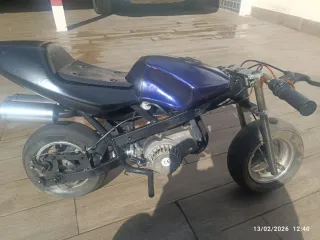 Mini Moto Infantil Negra y Azul