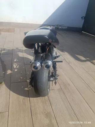 Mini Moto Infantil Negra y Azul