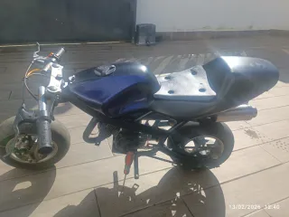 Mini Moto Infantil Negra y Azul