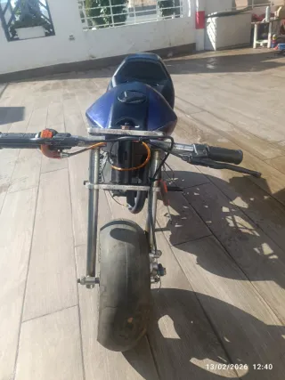 Mini Moto Infantil Negra y Azul